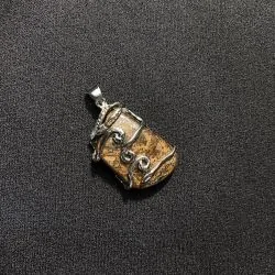 Pendentif Bronzite Serti...