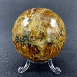 Sphère Jaspe Caramel -5| Sphères, Oeufs, et Coeurs | Dans les yeux de Gaïa