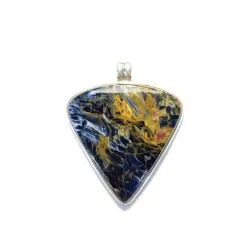Pendentif en Pietersite Serti en Argent 925 -9 | Pendentifs en Minéraux | Dans les yeux de Gaïa
