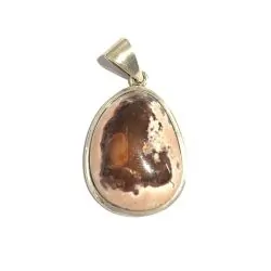 Pendentif en Opale de Feu serti en Argent 925 -16| Pendentifs en Minéraux | Dans les yeux de Gaïa