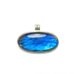 Pendentif Labradorite Serti en Argent 925 -5 | Dans les yeux de Gaïa