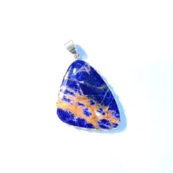 Pendentif en Sodalite serti en Argent 925 -1 | Dans les yeux de Gaïa