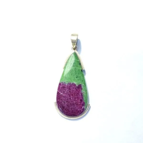 Pendentif en Rubis Zoïsite -4| Pendentifs en Minéraux | Dans les yeux de Gaïa