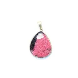 Pendentif Rhodonite en Argent 925 -1| Pendentifs en Minéraux | Dans les yeux de Gaïa