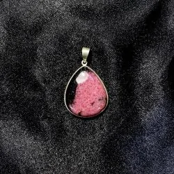 Pendentif Rhodonite en...