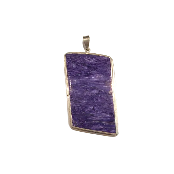 Pendentif en Charoïte sur Argent 925 -4 | Dans les yeux de Gaïa