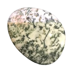 Galet Agate Mousse - Lithothérapie |Dans les Yeux de Gaïa