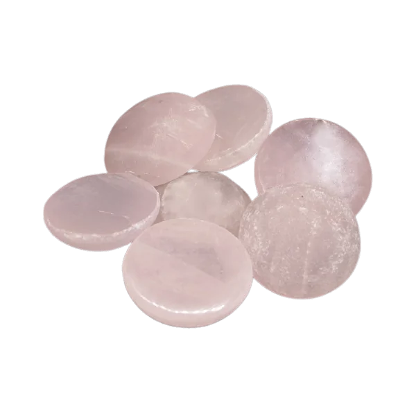 Pierre Roulée Quartz Rose Polie/Brute 1 - Lithothérapie |Dans les Yeux de Gaïa