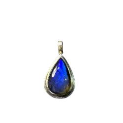 Pendentif Labradorite -2 | Pendentifs en Minéraux | Dans les yeux de Gaïa