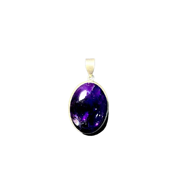 Pendentif Améthyste Serti en Argent 925 -6 | Dans les yeux de Gaïa