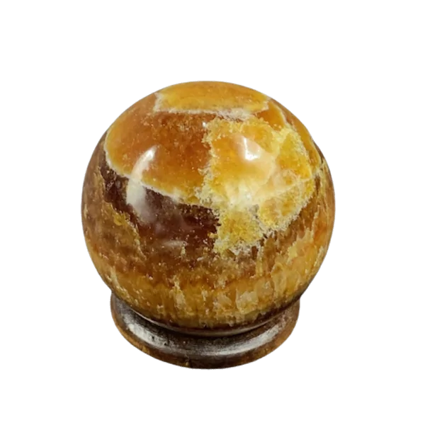 Sphère Jaspe Caramel -2| Sphères, Oeufs, et Coeurs | Dans les yeux de Gaïa