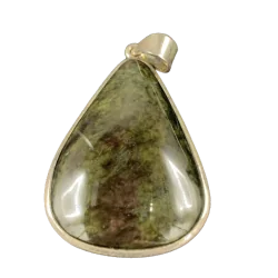 Pendentif en Obsidienne Menthogoshol en Argent 925 -2| Pendentifs en Minéraux | Dans les yeux de Gaïa