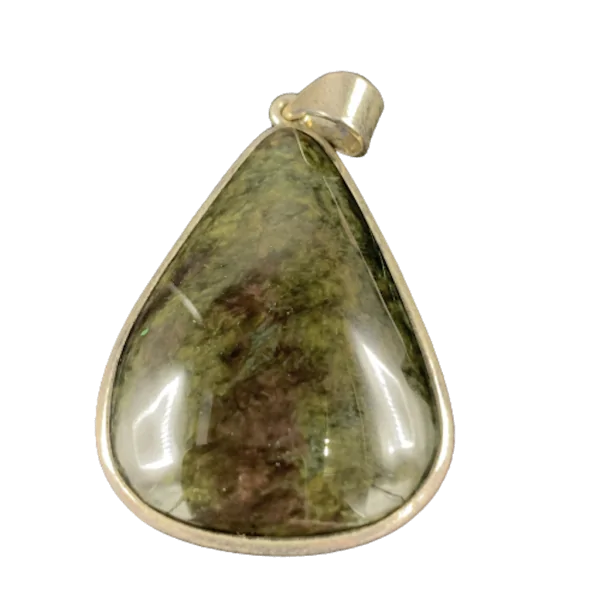 Pendentif en Obsidienne Menthogoshol en Argent 925 -2| Pendentifs en Minéraux | Dans les yeux de Gaïa