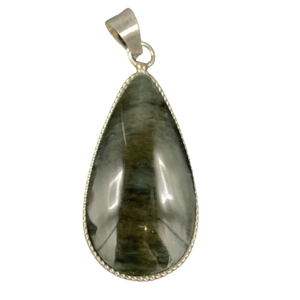 Pendentif en Obsidienne Menthogochol -9| Pendentifs en Minéraux | Dans les yeux de Gaïa