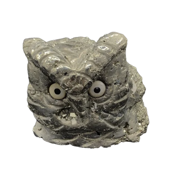 Hibou Pyrite -6| Minéraux de collection | Dans les yeux de Gaïa