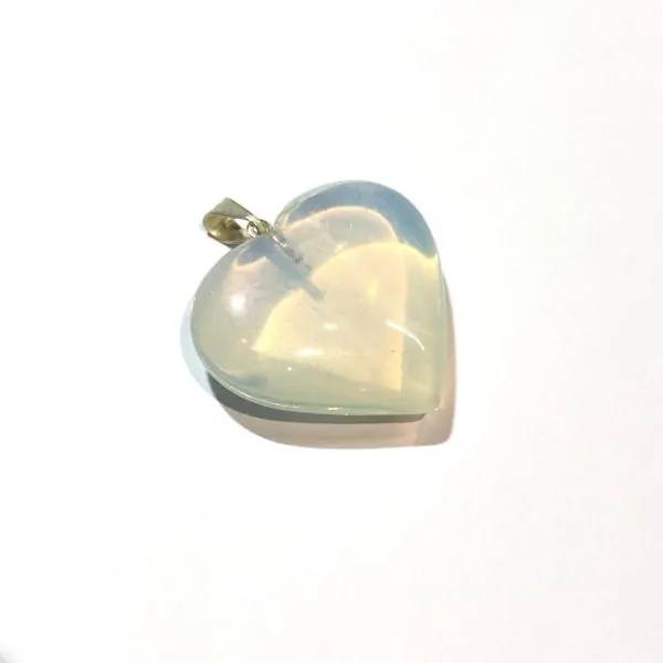 Pendentif Opaline coeur | Dans les yeux de Gaïa