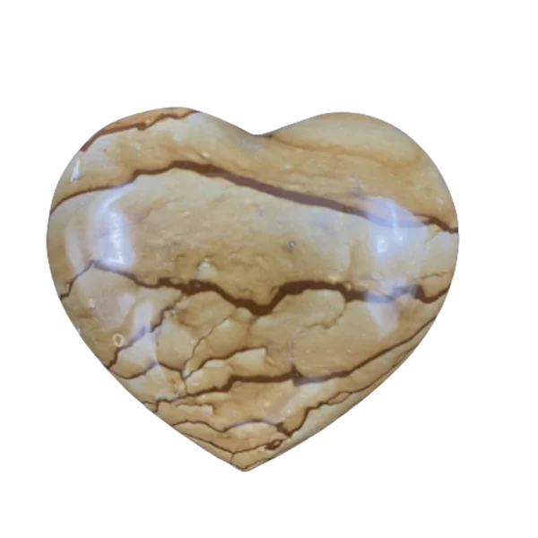 Coeur en Jaspe Paysage | Sphères, Oeufs, et Coeurs | Dans les yeux de Gaïa