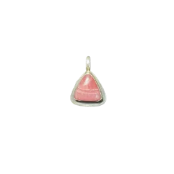 Pendentif Rhodochrosite Serti sur Argent 925 -1| Pendentifs en Minéraux | Dans les yeux de Gaïa