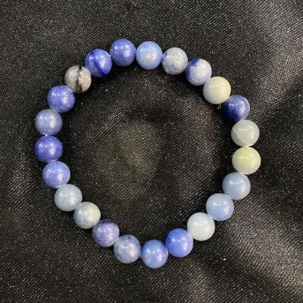 Bracelet Aventurine Bleue 8mm, photo 1 | Dans les Yeux de Gaia