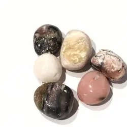 Pierre roulée en Opale Rose 1 - Lithothérapie |Dans les Yeux de Gaïa