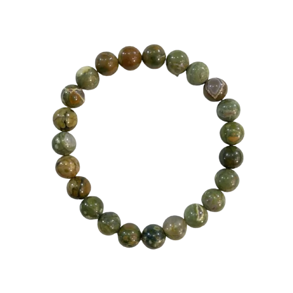 Bracelet Agate Verte 8mm | Bracelets en Pierres | Dans les yeux de Gaïa