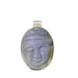 Pendentif Bouddha en Labradorite sur argent 925 -2 | Dans les yeux de Gaïa