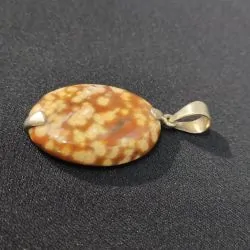 Pendentif Jaspe Serti sur...