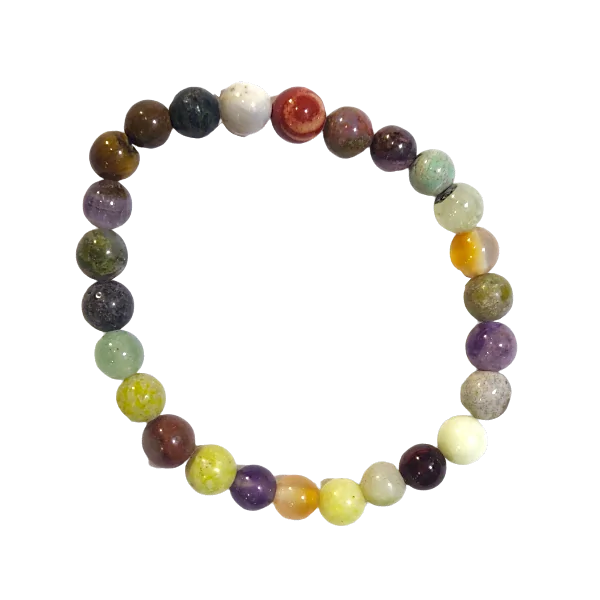 Bracelet Mix de Pierres Perles rondes taille enfant 4mm