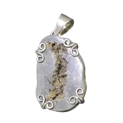 Pendentif Druse sur Argent 925 | Pendentifs en Minéraux | Dans les yeux de Gaïa