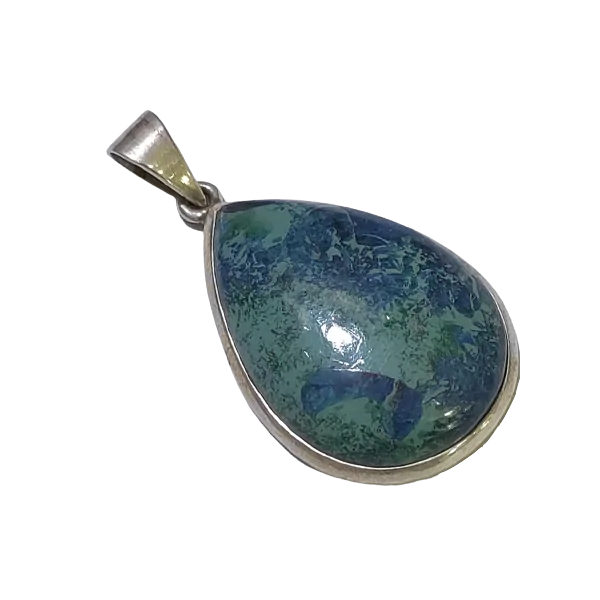 Pendentif Jaspe Serti sur Argent 925 -17| Pendentifs en Minéraux | Dans les yeux de Gaïa