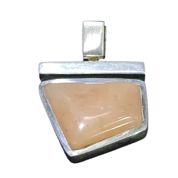 Pendentif Jaspe Serti sur Argent 925 -15 | Pendentifs en Minéraux | Dans les yeux de Gaïa