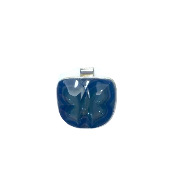 Pendentif Obsidienne Oeil Céleste Serti en Argent 925 -1 | Dans les yeux de Gaïa