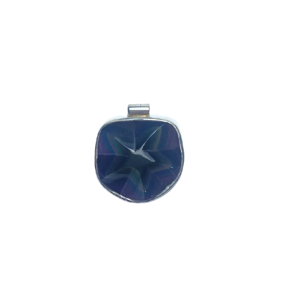 Pendentif Obsidienne Oeil Céleste Serti en Argent 925 -2 | Dans les yeux de Gaïa