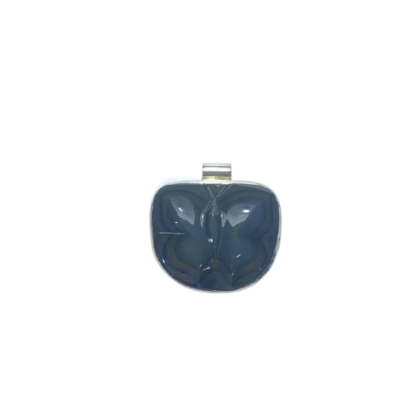 Pendentif Obsidienne Oeil Céleste en Argent 925 -3 | Dans les yeux de Gaïa
