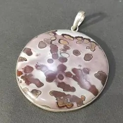 Pendentif Jaspe Serti sur...