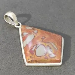 Pendentif Jaspe Serti sur...