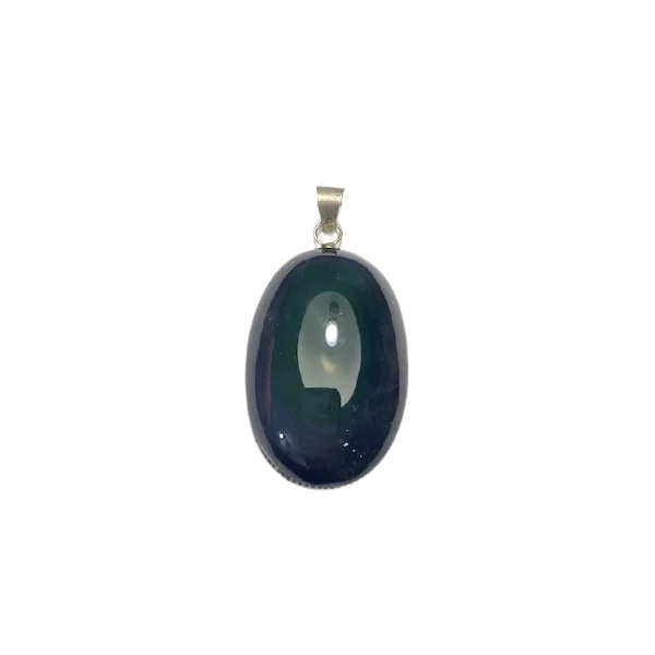 Pendentif Obsidienne Oeil Céleste Serti en Argent 925 -6 | Dans les yeux de Gaïa