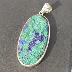 Pendentif Azurite-Malachite...
