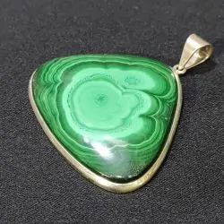 Pendentif en Malachite sur...