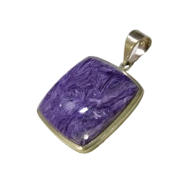 Pendentif Charoïte Serti en...