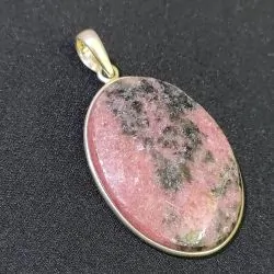 Pendentif en Rhodonite en...