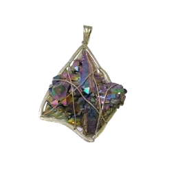 Pendentif Quartz Aqua Titane brute - Photo 1 | Dans les Yeux de Gaia