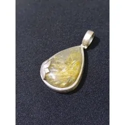Pendentif en Quartz Rutile...