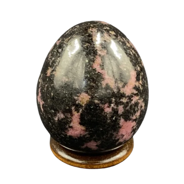 Oeuf en Rhodonite -1 | Sphères, Oeufs, et Coeurs | Dans les yeux de Gaïa