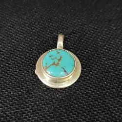 Pendentif Turquoise serti...