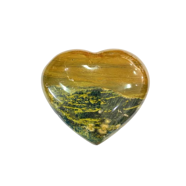 Coeur en Jaspe | Sphères, Oeufs, et Coeurs | Dans les yeux de Gaïa