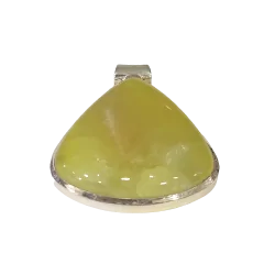 Pendentif en Prehnite sur Argent 925 -1| Pendentifs en Minéraux | Dans les yeux de Gaïa