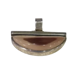 Pendentif Jaspe Serti sur Argent 925 -1 | Pendentifs en Minéraux | Dans les yeux de Gaïa