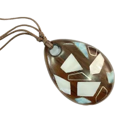 Collier Larimar Nacre et...