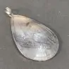 Pendentif Salamandre en argent et nacre -3| Pendentifs en Minéraux | Dans les yeux de Gaïa
